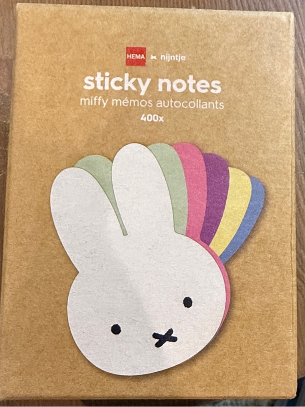 NEW IN BOX - Miffy shaped Sticky Notes - Multicolor